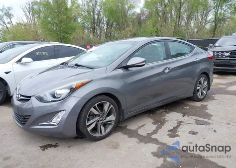 2014 Hyundai Elantra Limited from USA, damaged, VIN 5NPDH4AE5EH517994